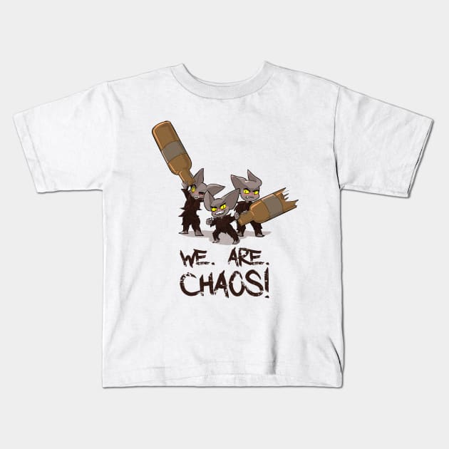 Boozies - We. Are. Chaos! Kids T-Shirt by Thornvale Store